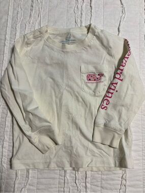 Vineyard Vines Kids' Winter Theme Long-Sleeve Pocket shirt